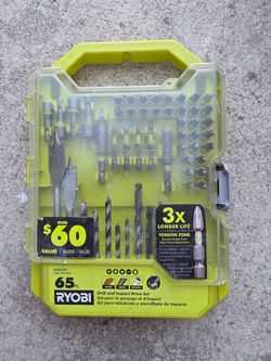RYOBI 65-Piece Drill and Impact Drive Set