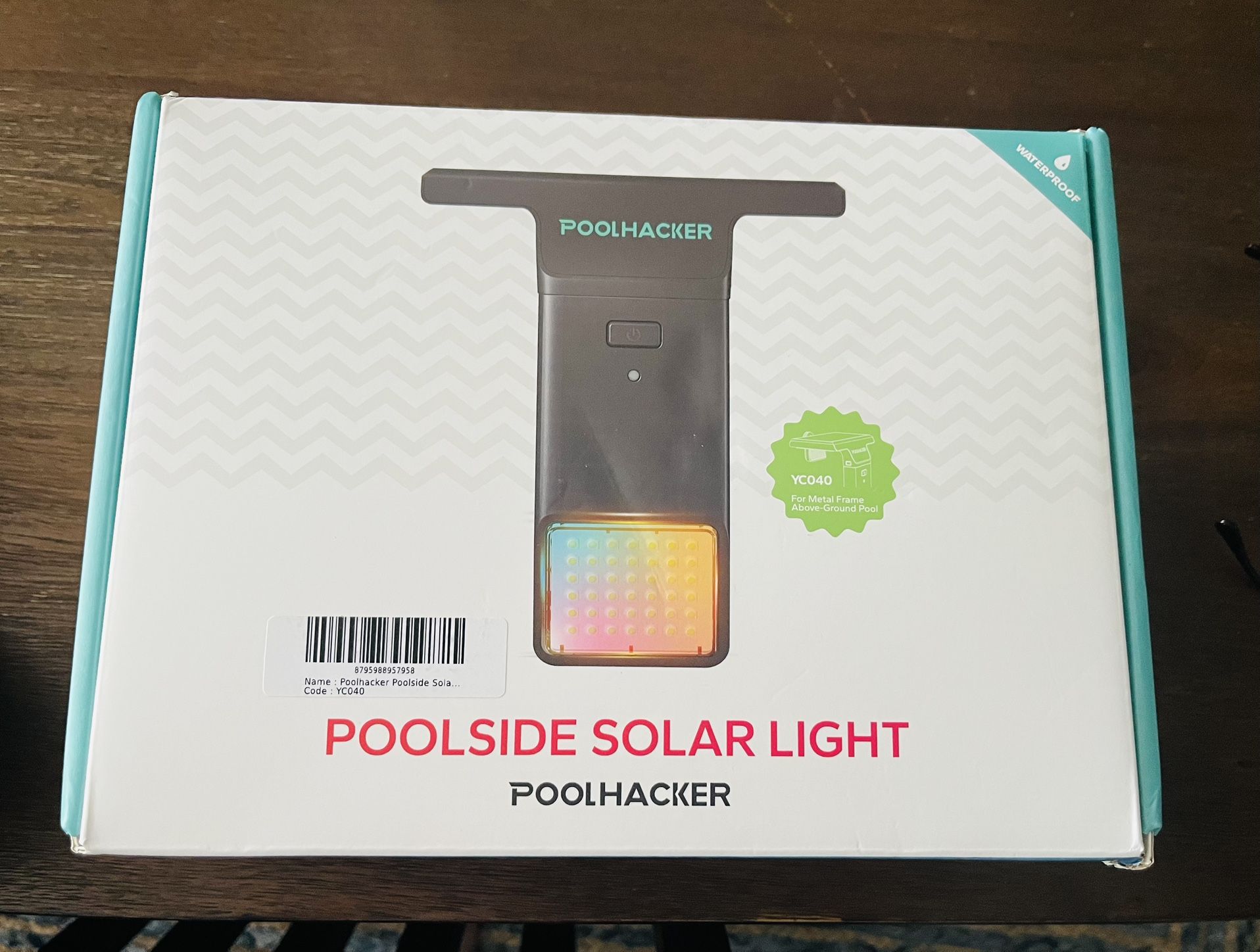 Pool Side Solar Light By PoolHacker Brand New
