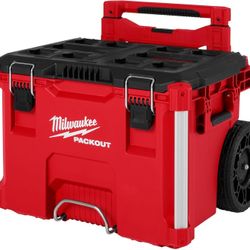 Brand New Milwaukee Packout Box With Wheels And Holder 48-22-8427