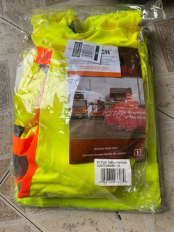 Pioneer Birdseye Long-Sleeved Safety Shirt — Hi-Viz Yellow/Green, Size L, Model# V1051260U-XL