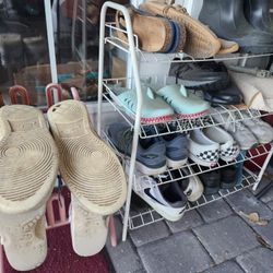 Wire Rack Shoe Rack Or Plastic Shoe Rack Organizer