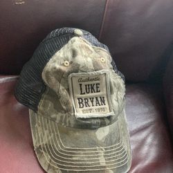 Luke Bryan Hat Cap Mens Camo Mesh Back Adjustable Strap Camouflage Baseball