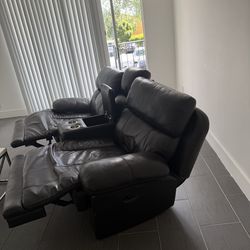 Recliner couch + coffee table  04/18