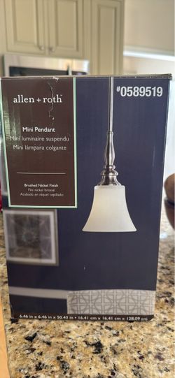 Allen + Roth Mini Pendant Light Brushed Nickel