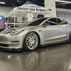 RARE BoMex Tesla Model 3 Lip Kit With Trunk Wing