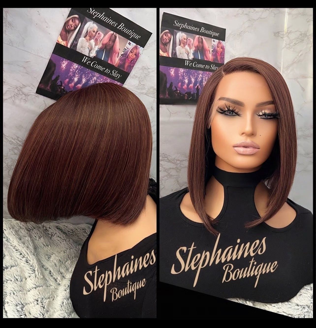 Human Hair Blended Lace Front Wig