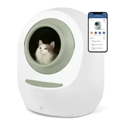 Self cleaning litter box