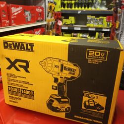 DEWALT 20V MAX XR BRUSHLESS 1/2"/PULG/PO HIGH TORQUE IMPACT WRENCH W HOG RING ANVIL KIT 