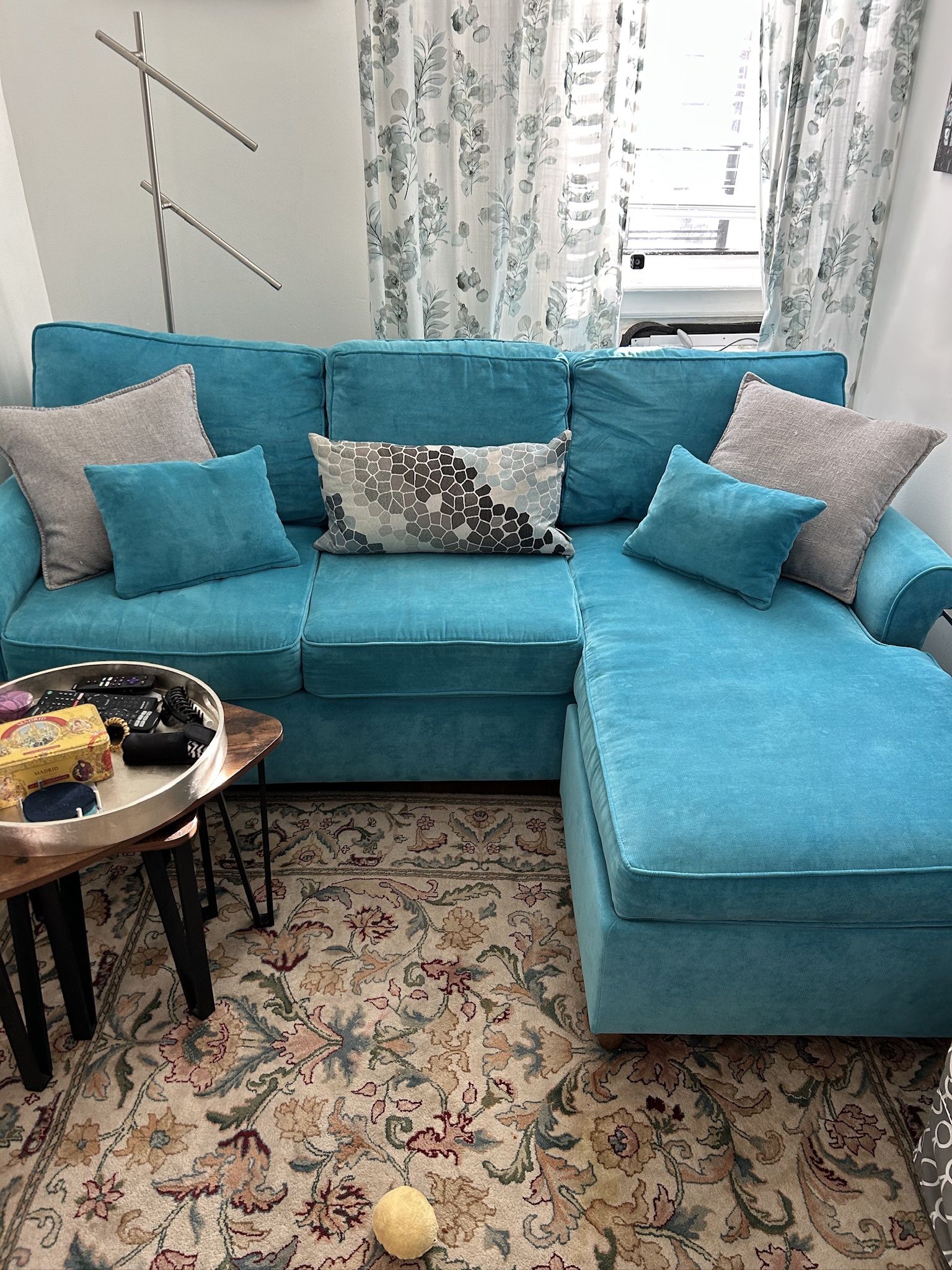 Teal Sleeper/sofa