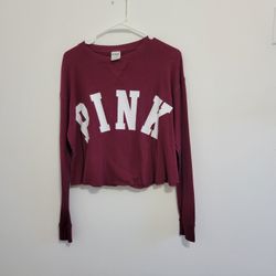 Pink Pullover Long Sleeve Shirt - Medium 