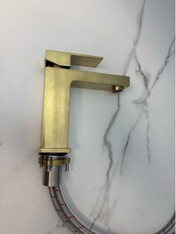 Brushed Gold Bathroom Faucet Single Hole, Gold Single Handle Bathroom Sink Faucet