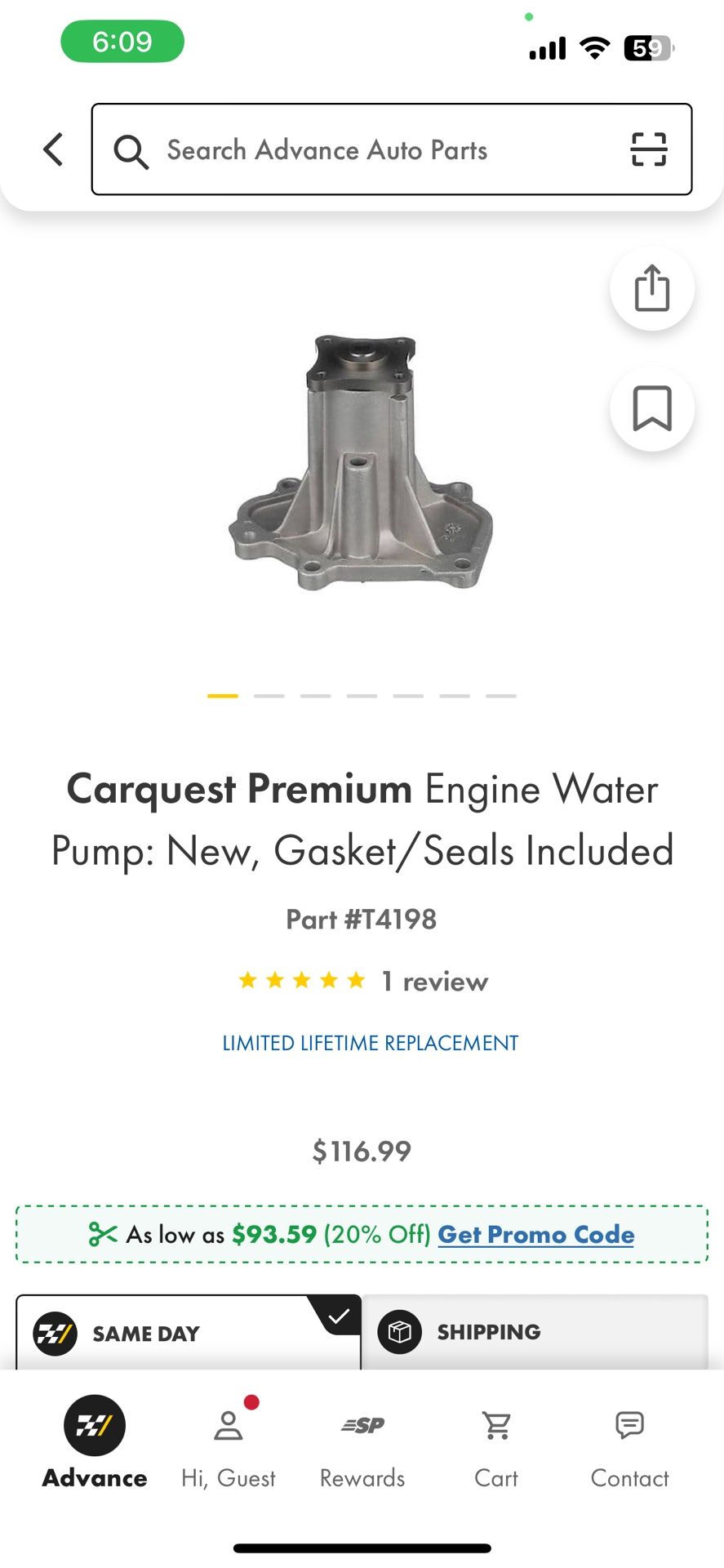 Infiniti Water Pump