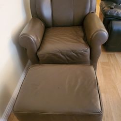 Love Seat Chair With Additional Foot Rest