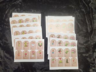 Grinch Xmas gift labels