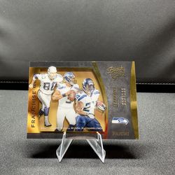 Marshawn Lynch Russell Wilson Steve Largent Franchise Gold 13/199 Football Card