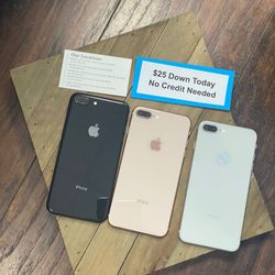 Apple iPhone 8 Plus Unlocked - PAYMENTS AVAILABLE With $1 DOWN - NO CREDIT NEEDED