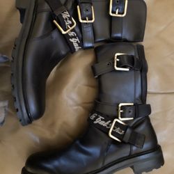 Dolce&Gabbana Mens Boots Black Leather US 10