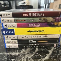 PS5 Games- spider Man And Others