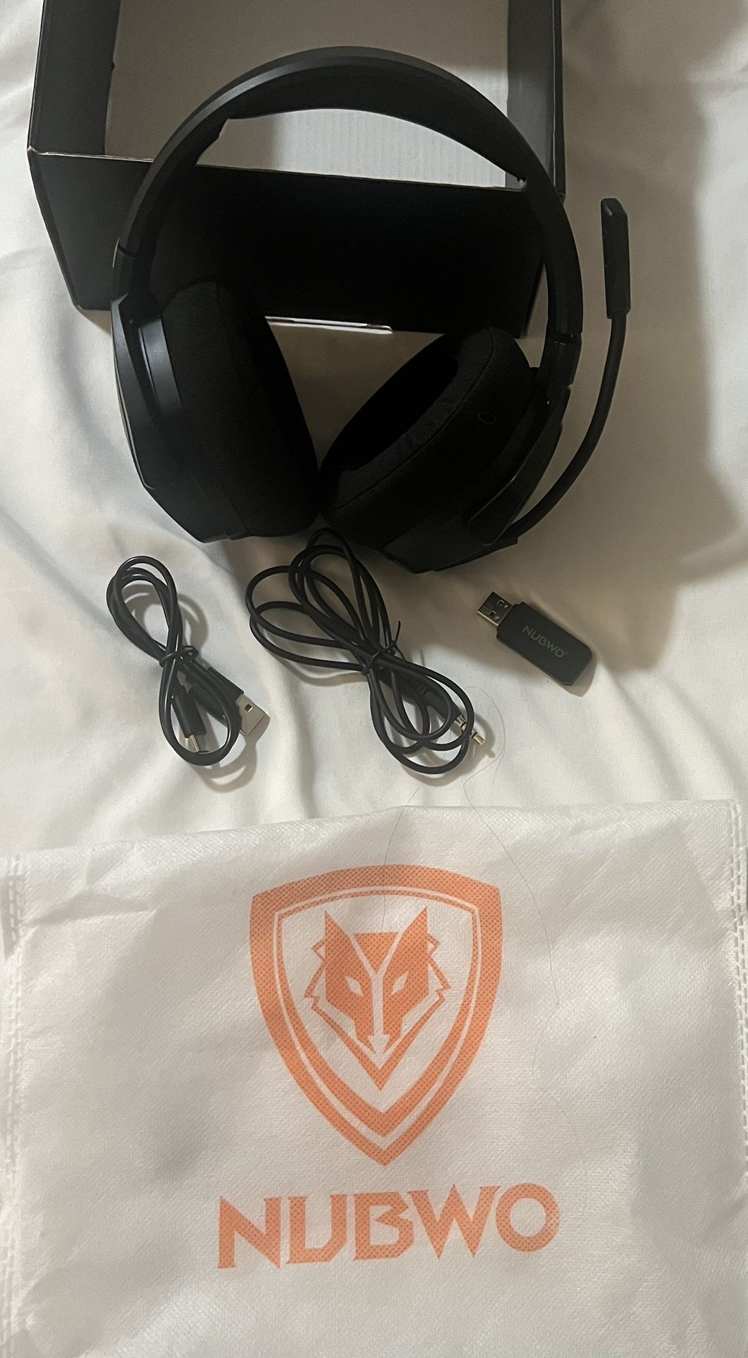 NUBWO G06 Dual Wireless Gaming Headset with Microphone for PS5, PS4, PC -