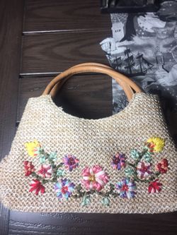 Hand bag - floral design
