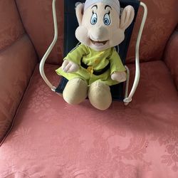 Walt Disney Snow White Plush Dopey Dwarf Toy Doll