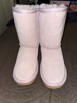 DREAM PAIRS Kids FuzzyChic Fur Lined Suede Boots