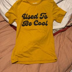 Brand New Lucy James USED TO BE COOL Women’s Shirt Sz S 