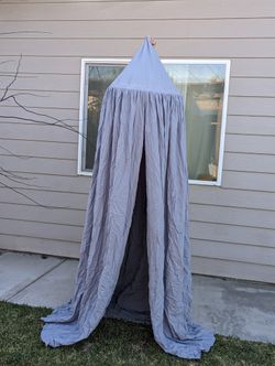 Pericross 8 foot Cotton Canopy in gray
