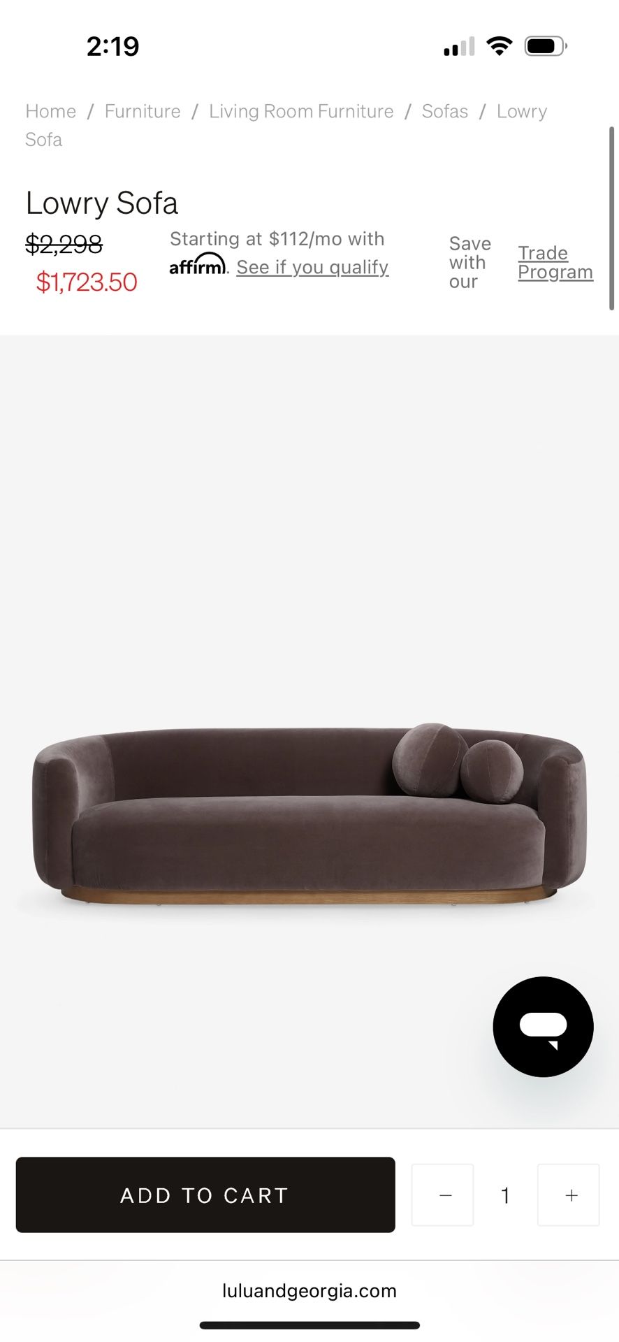 Lulu And Georgia Sofa Couch Mink