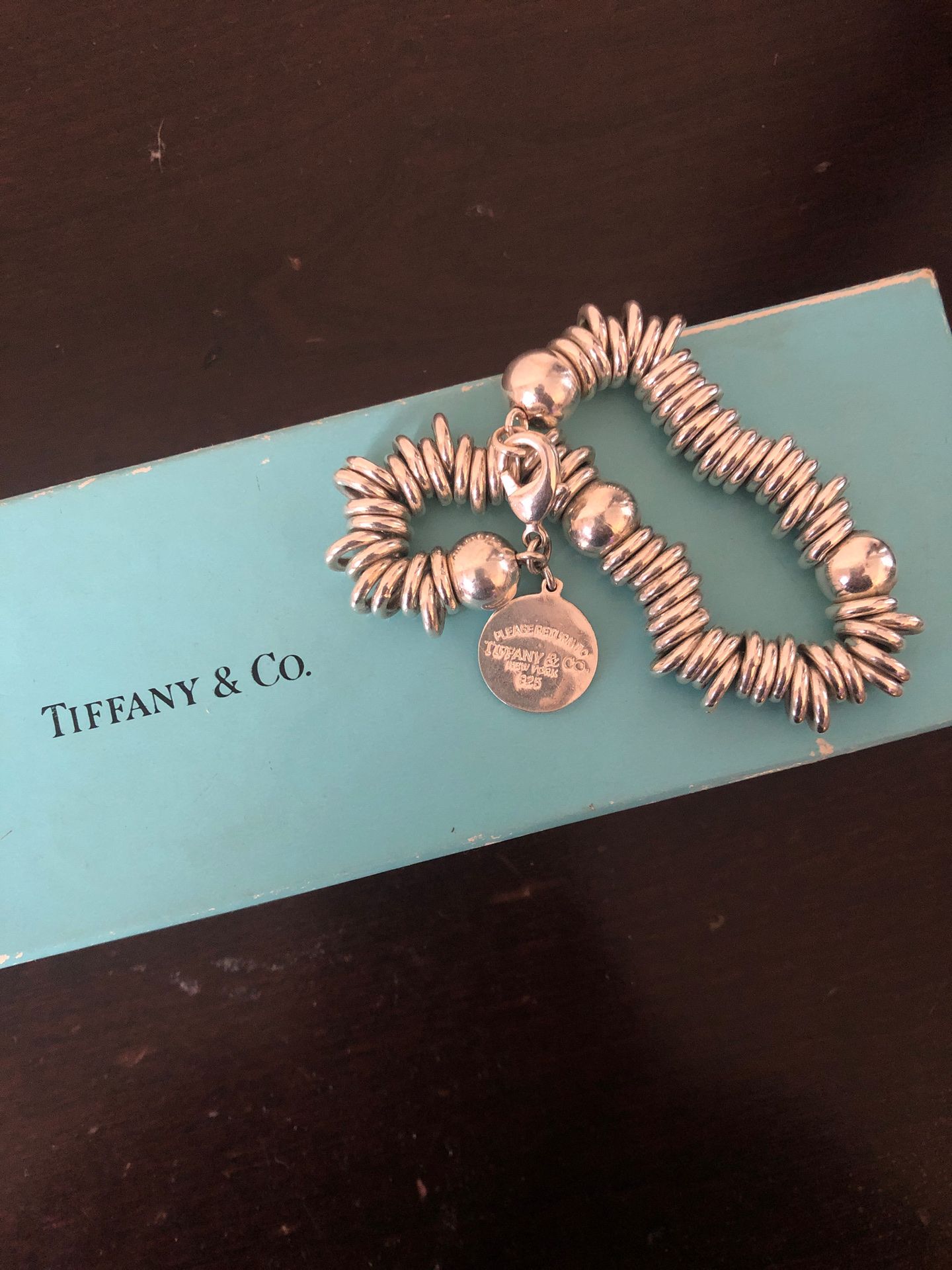 Tiffany & Co Silver Ball Bracelet 7”