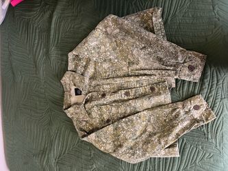 Wiz Fable Olive Green Floral Jacket