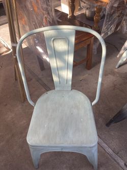 metal chair