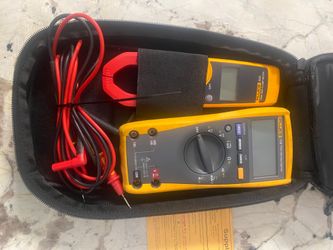 Fluke, 179 digital meter and fluke 323 clamp meter combo kit with case
