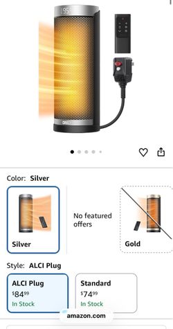Dreo Space Heater with Remote and ALCI Plug