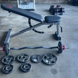 Body power Bench, Elevens barbell Body Solid Weights, 