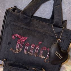 Juicy Velour Mini Tote + Wallet
