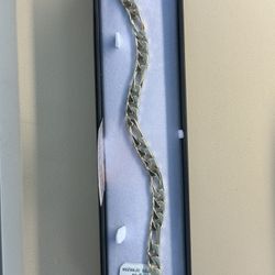 Figaro Bracelet 14k Gold Oro