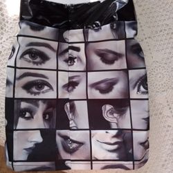 "All Eyes On You" ROMWE Artistically Kool Skirt Zipper Back 