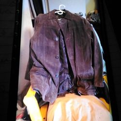 Ladies Brown Pig Leather Jacket