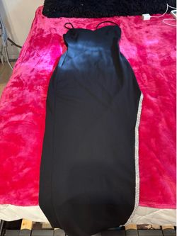 Elegant long black dress