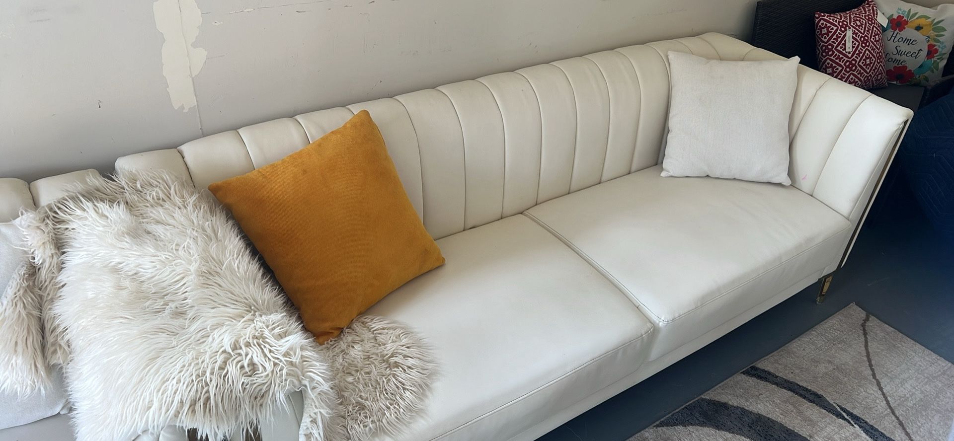 White & Gold Sofa