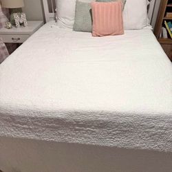 Queen IKEA Bed Frame And Boxspring 