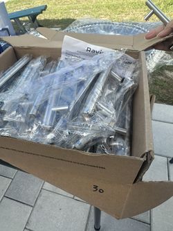 CABiNET DOOR HANDLES , 24 Pieces At 50 firm 2 box full !!