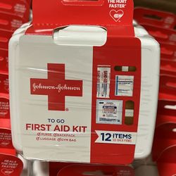 Johnson & Johnson Red Cross Mini First Aid Kit 12 Count (Pack of 48)