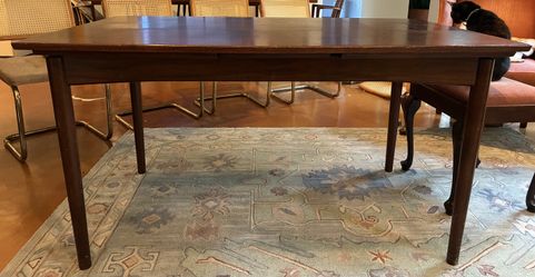 MID-CENTURY MODERN: Dyrlund 1960s Danish Dining Table