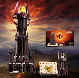 Glowing Magic Castle, glowing building blocks set