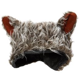 Novelty Furry Wolf Grey Faux Fur Hat Animal Ears Costume Cosplay Accessory, One Size Fits Most