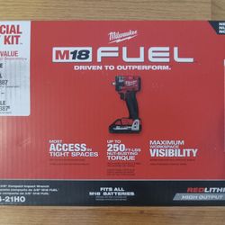 Milwaukee M18 Fuel 3/8" Compact Impact Wrench High Output Kit 