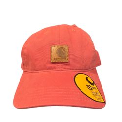 Carhartt Mens Pink Canvas Logo Cap