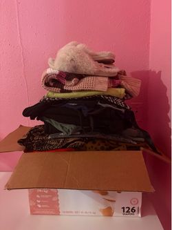 Box of women’s clothes